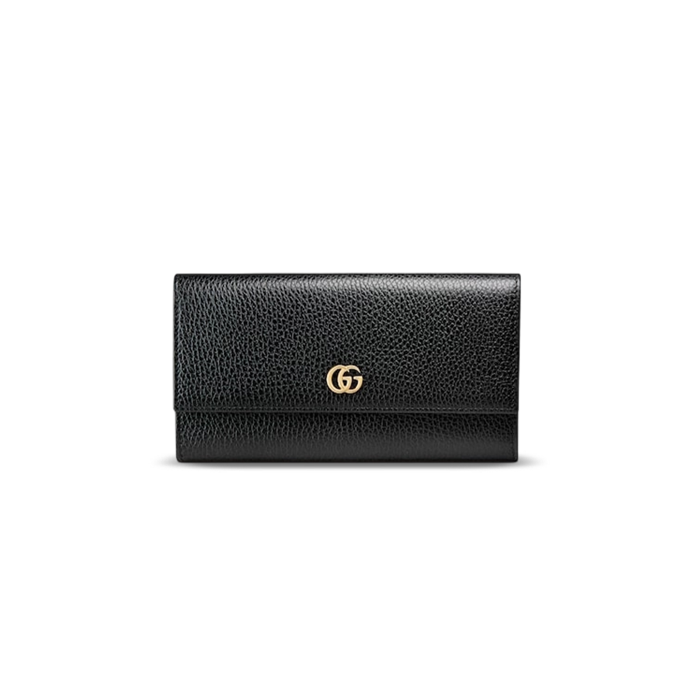 GUCCI BI-COLOR GG MARMONT CONTINENTAL WALLET ‎456116 (19*10*3.5cm)